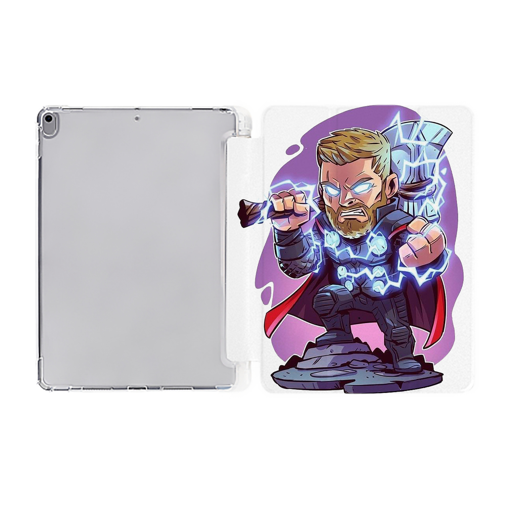 （画像用） アベンジャーズ The Avengers IPad ケース ペン収納付き 三つ折りスタンド PUレザー×シリコン 対応機種9.5/10.5/10.9インチ